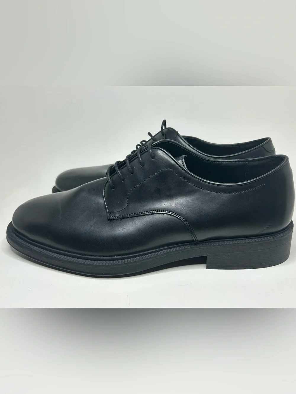 Zara Men’s Black Pointed Toe Derby Dress Shoe Size 11 (44) NWT